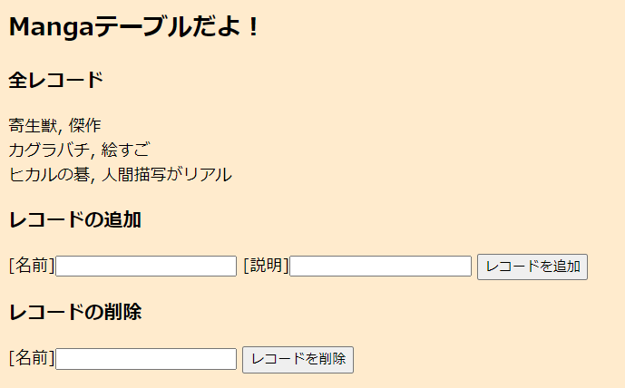 サーブレット sql レコードが無い時