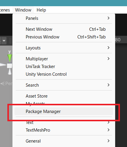 PackageManagerを開く