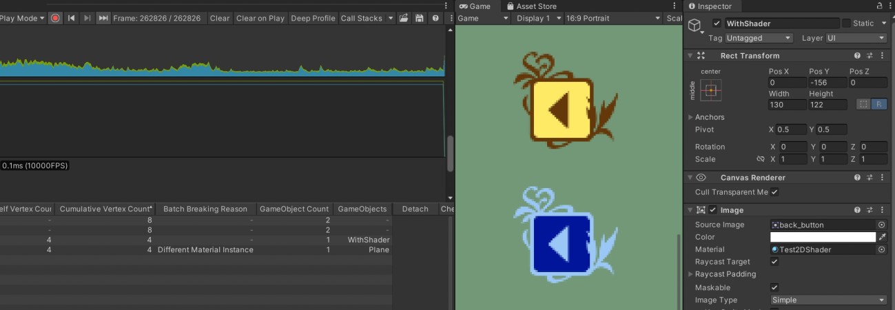 シェーダー基礎、最もシンプルなuGUI用 URP Shader